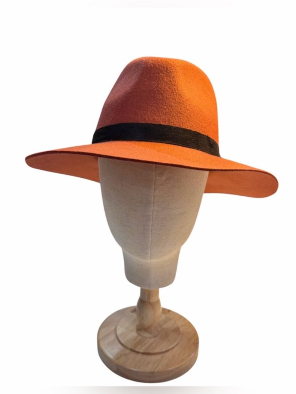 Sole Society 100% Wool Rancher Hat Terracotta Wide Brim Western Boho NWT - Picture 2 of 11